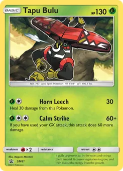 SM Black Star Promos Tapu Bulu Pokémon card